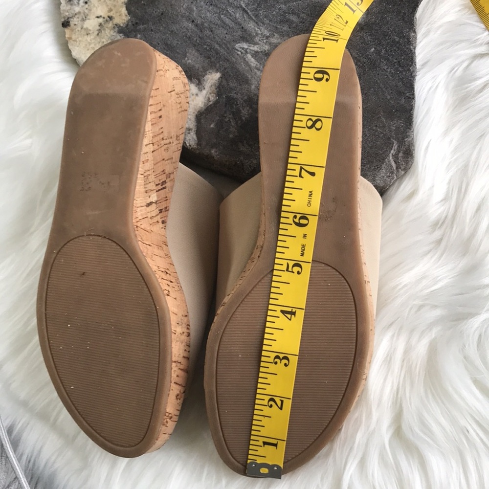 Browns Cork Wedge Sandals Tan. Good condition - Picture 7 of 9
